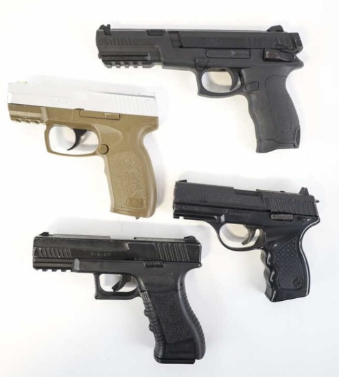 Lot Of Four Mixed Brand .177 Cal. Co2 BB Pistols