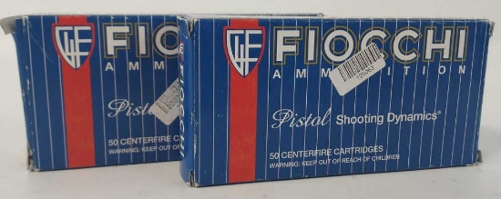 100 Rounds Fiocchi .45 Auto Cartridges In Boxes