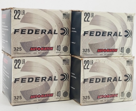 1300 Rounds Federal Auto Match 22LR Cartridges