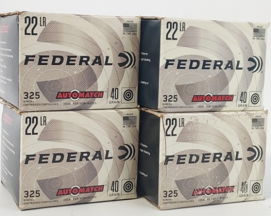1300 Rounds Federal Auto Match 22LR Cartridges