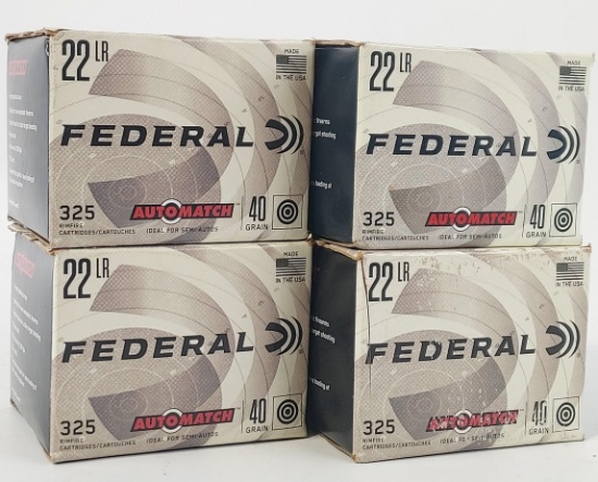 1300 Rounds Federal Auto Match 22LR Cartridges