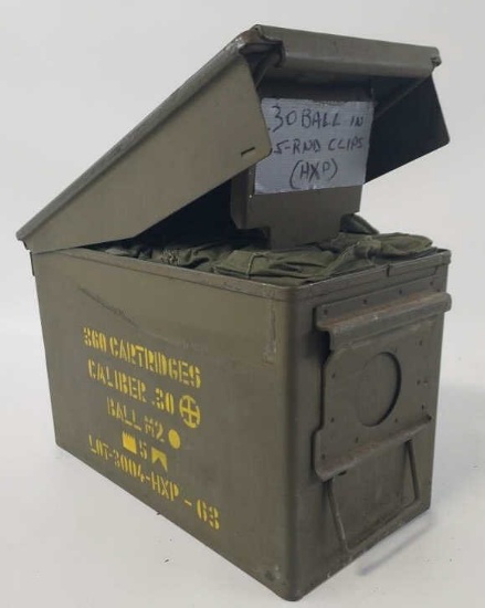 360 Rnds .30-06 (.30 Ball M2) Military Cartridges