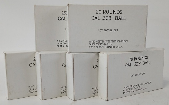 120 Winchester .303 British Military Cartridges