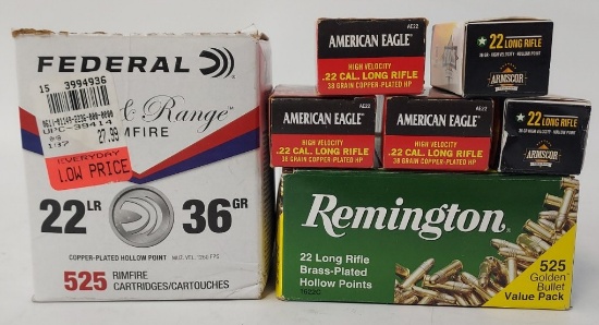 1150+ Rounds Mixed Brand .22 LR Cartridges