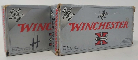 40 Rounds Winchester .325 WSM Cartridges In Boxes