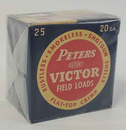 25 Rounds Vintage Peters 20 Ga. Shotshells