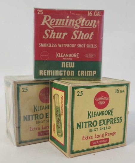 75 Rounds Of Vintage Remington 16 Ga. Shotshells