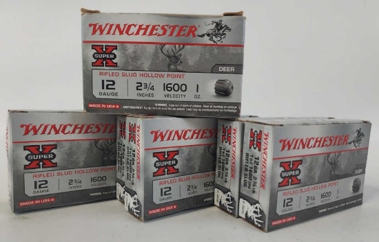 40 Rounds Of Winchester 12 Ga. Slug Shotshells