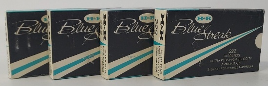 80 Rounds H&R .222 Rem. Cartridges In Boxes