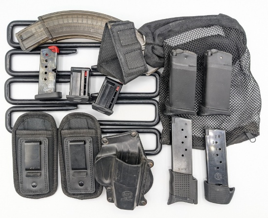 Various Gun Access. includes Magazines, Holsters