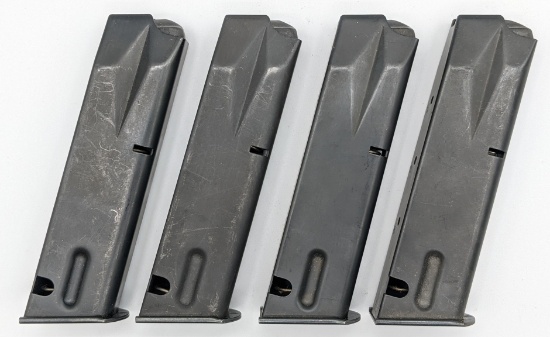 (4) Beretta 92 9mm 15 Round Magazines