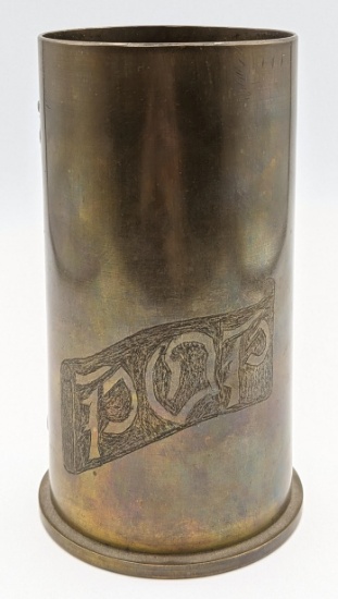 WWII 57mm M23A2 Artillary Shell Casing Trench Art