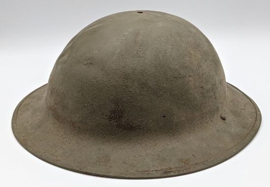 WW2 British Round Helmet Missing Liner