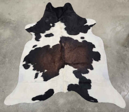 New Soft Tanned Tri-Color Brazilian cowhide rug.