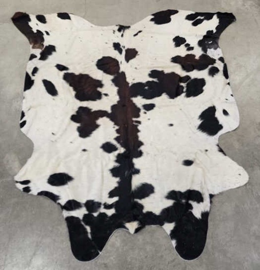 Brand New Soft Brazilian Tri-Color Cowhide Rug.