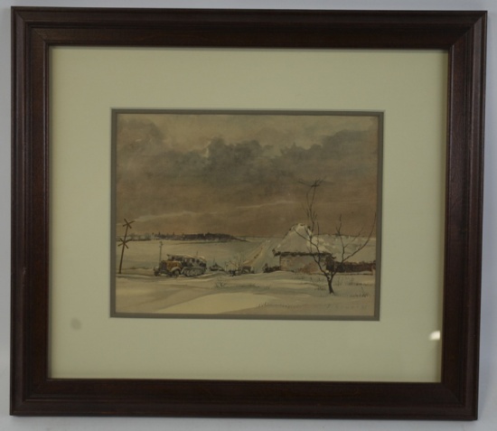 WW2 Print of  Endless Road- Russia 1941