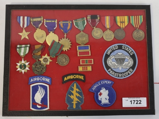 Named Vietnam War U.S. Medals & Patch Collection