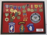 Named Vietnam War U.S. Medals & Patch Collection