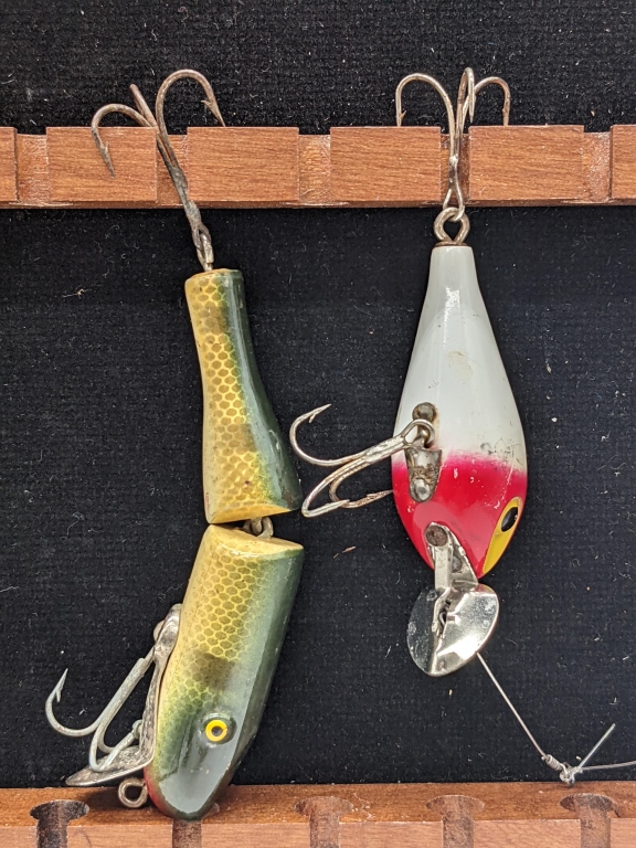 South Bend Hop Oreno Fly Rod Vintage Wood Fishing Lure