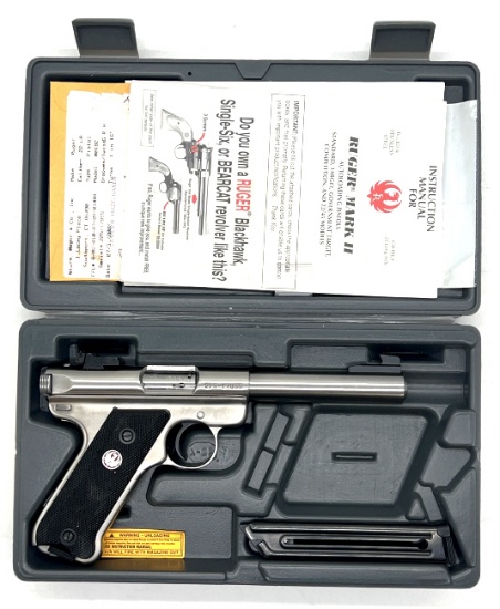 Ruger Mark II Target 22LR Semi-Auto Pistol in Box