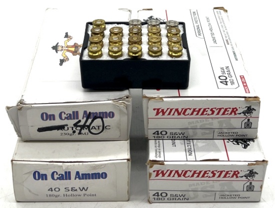 .40 S&W hollow point ammunition