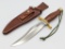 Vtg Randall Made Model 12 Bear Bowie w/ Sheath