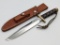 Vtg Randall Made Model 1 8in Fighter w/ Sheath