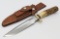 Vtg Randall Made Model 1 6in Fighter w/ Sheath