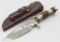 Randall Made Engraved Model 25 Trapper w/ Sheath
