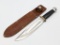 Marbles Two Line 8in Ideal Hunter w/ Sheath