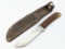Marbles Left Serif Outers Knife w/ Marbles Sheath