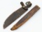 Early Marbels Woodcraft and Tube Leather Sheaths