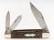 Rare Winchester Three Blade Lockback Cigar Knife