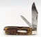 Cattaraugus Jig Bone 2 Blade Jack Knife