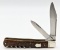 Unk Brand Two Blade Utility Jack Knife w Corkscrew
