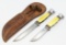 Vtg Ka-Bar Sportsman Hunting Knife Set w/ Sheath