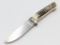 Custom James Lile Single Guard Stag Hunting Knife
