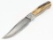 Lou Hegedus Damascus Clip Point Hunting Knife