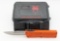 NIB Cobratec Lightweight Orange OTF Knife