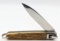 Large Inox Lever Lock Smooth Stag Switchblade