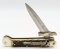 Hubertus The Guardian Lever Lock Stag Switchblade