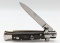 Italian Inox Buffalo Horn Switchblade