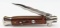 Italian Milano Wood Handle Kriss Switchblade
