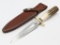 Vtg Randall Made Model 2-5 Stag Stiletto w/ Sheath
