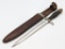 Unmarked Vtg Crude Double Edge Fighting Knife