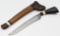 Early Malaysian Badek Knife w/ Wooden Sheath