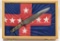 Damascus Civil War Era Bowie Knife Etched CSA