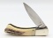 Lou Hegedus Stag Lock-Back Folding Knife