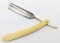Geneva Cutlery Scrolled Bone Handle Straight Razor