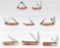 8) 2008 Case XX Limited Salmon Jig Bone Knives